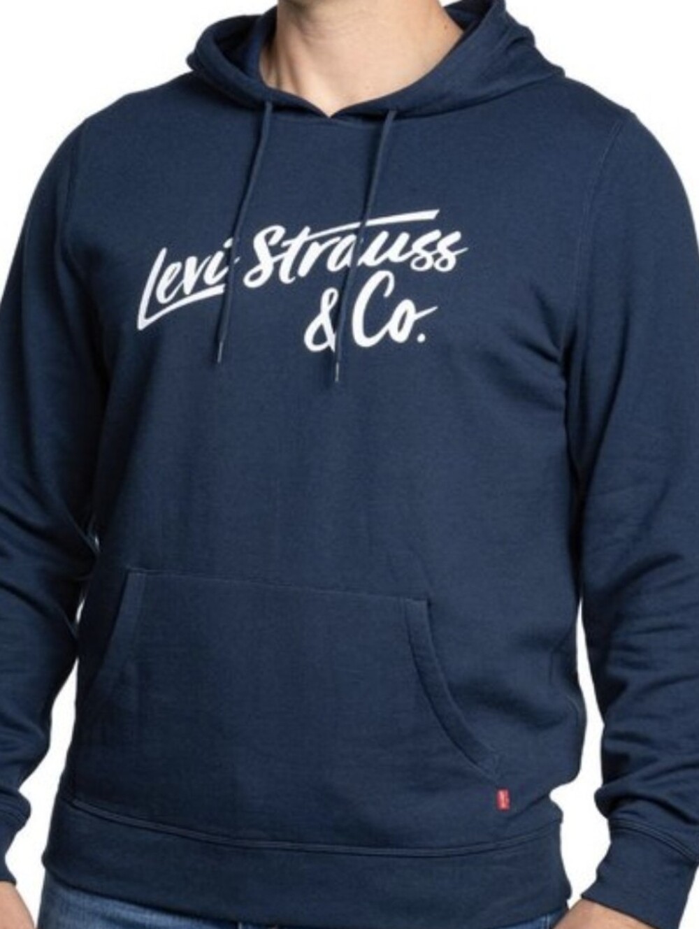 Levi's Men's Navy Graphic Hoodie - Levi Strauss & Co. Large Like New
